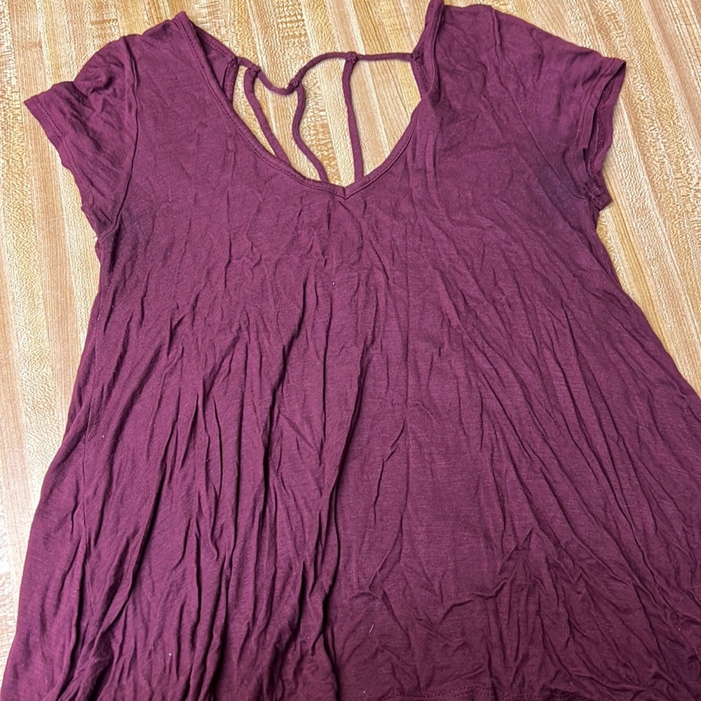 Extra soft blouse with open back